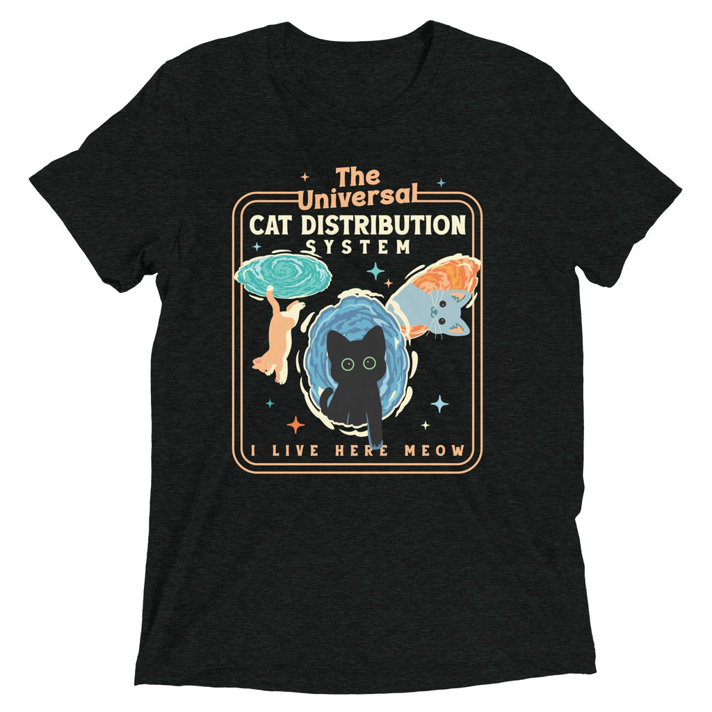 The Universal Cat Distribution System Men's Tri-Blend Tee