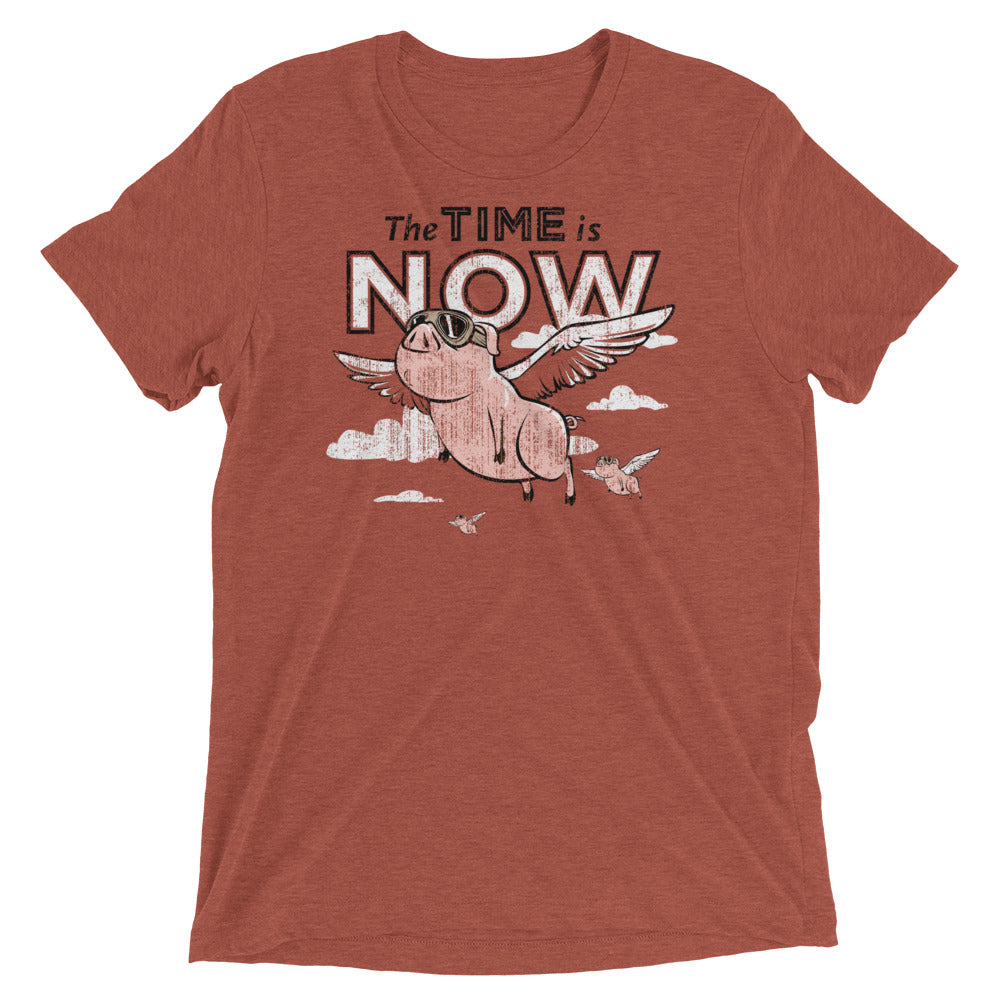 The Time Is Now Men's Tri-Blend Tee