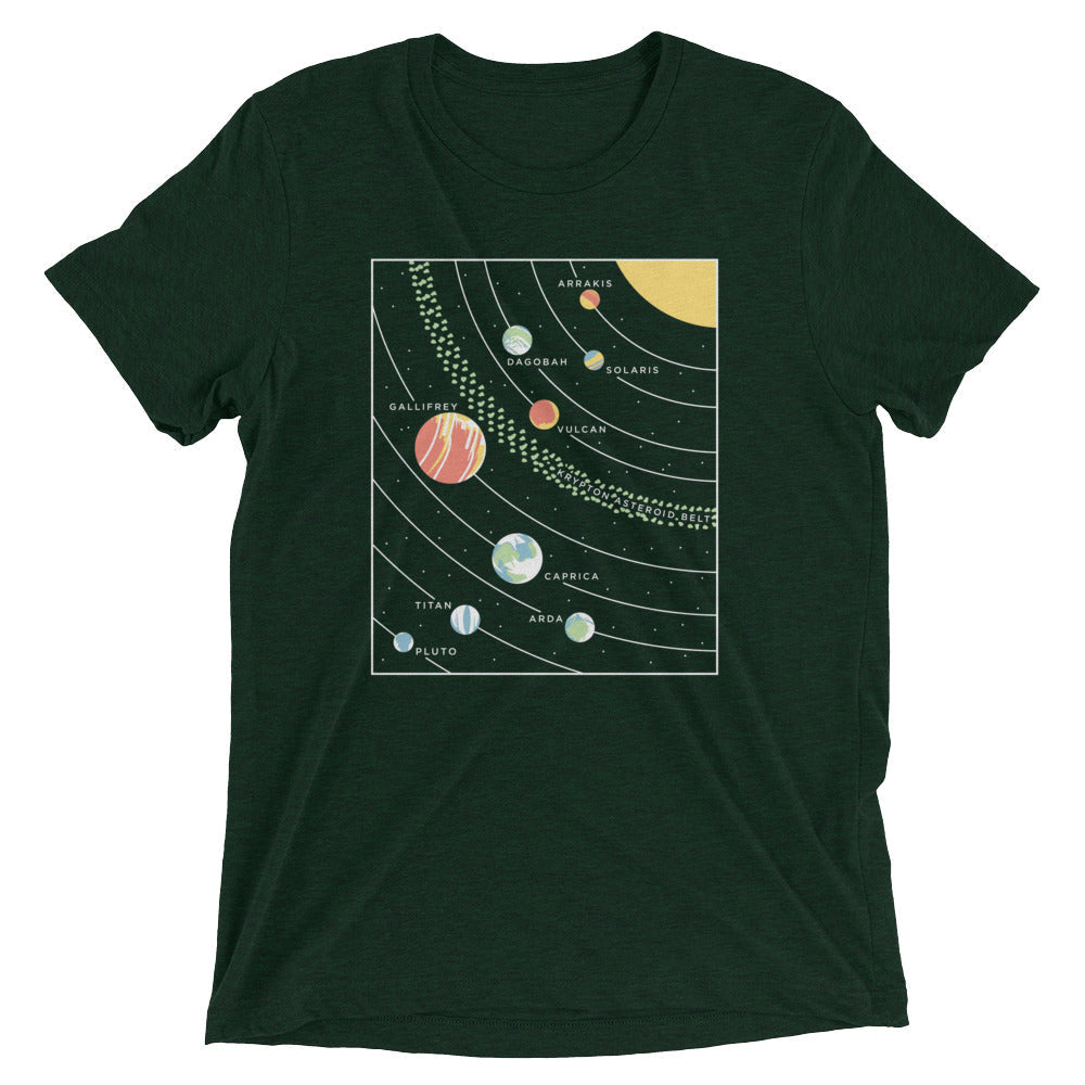 9 Planets Men's Tri-Blend Tee