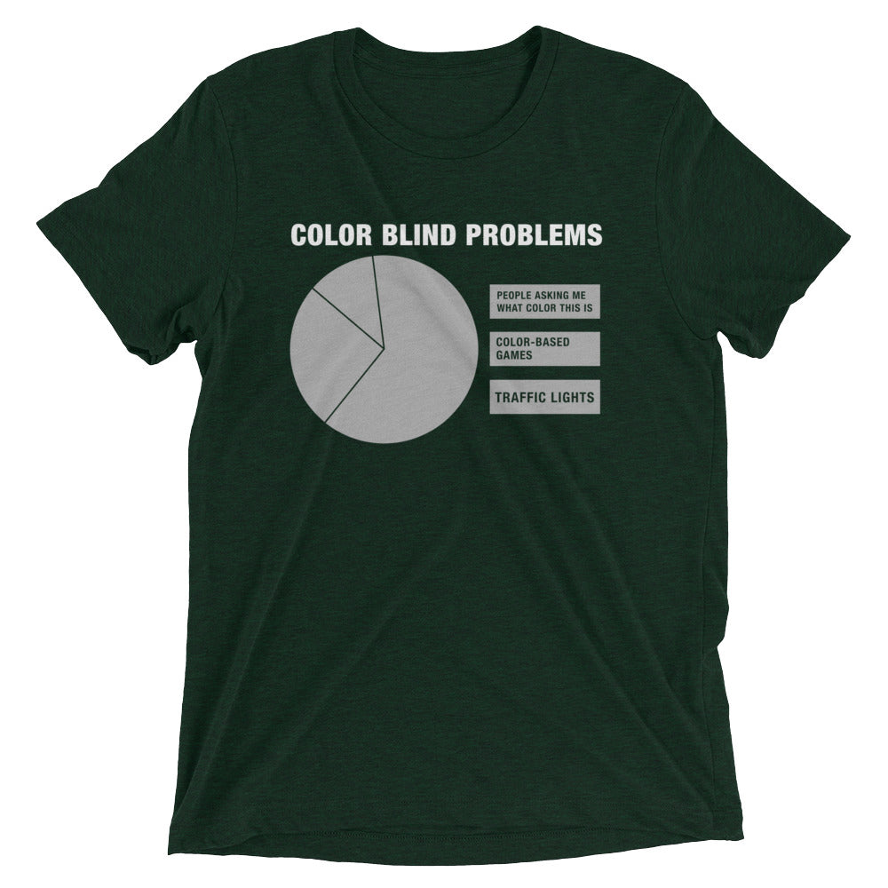 Color Blind Problems Men's Tri-Blend Tee