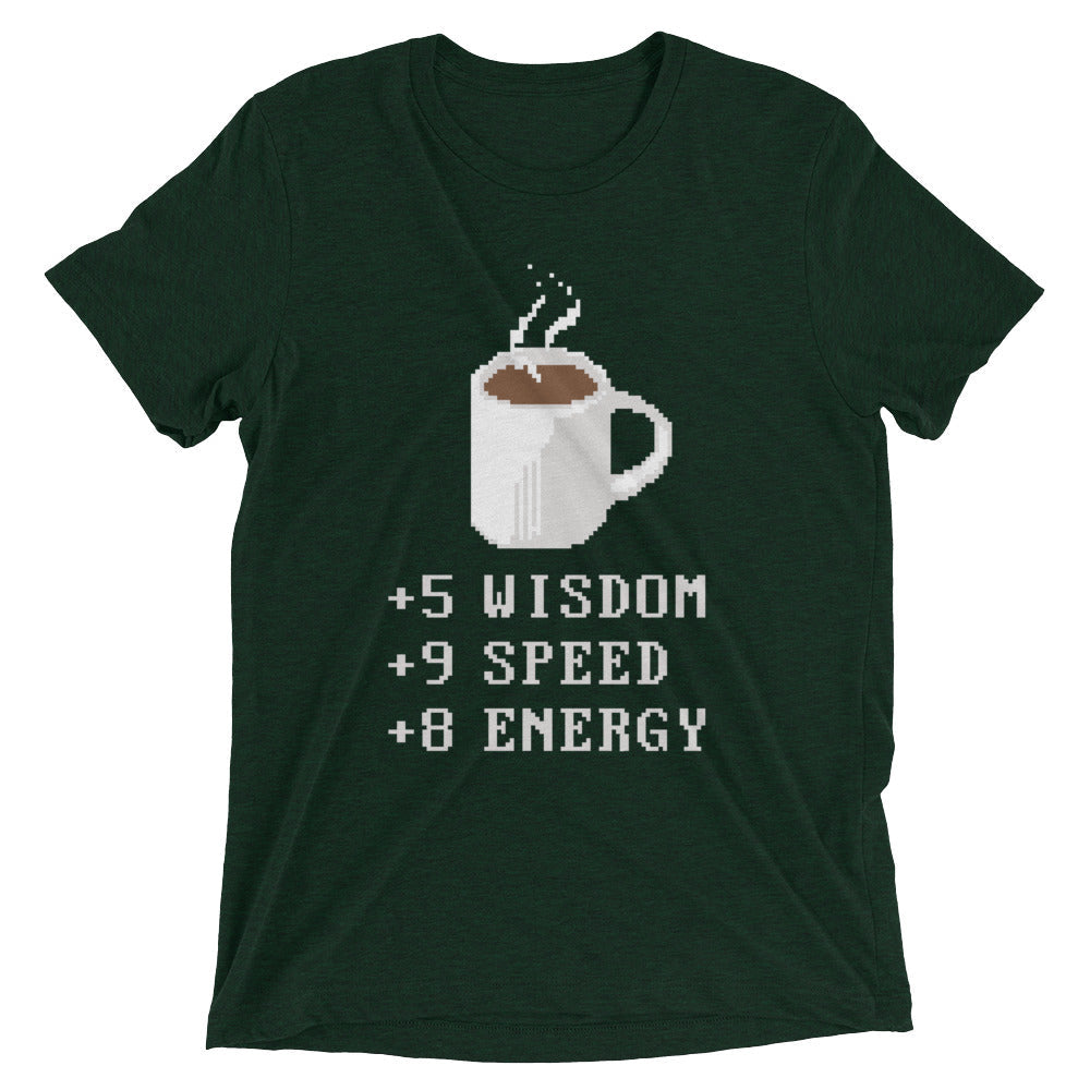 Coffee Plus To Stats Men's Tri-Blend Tee