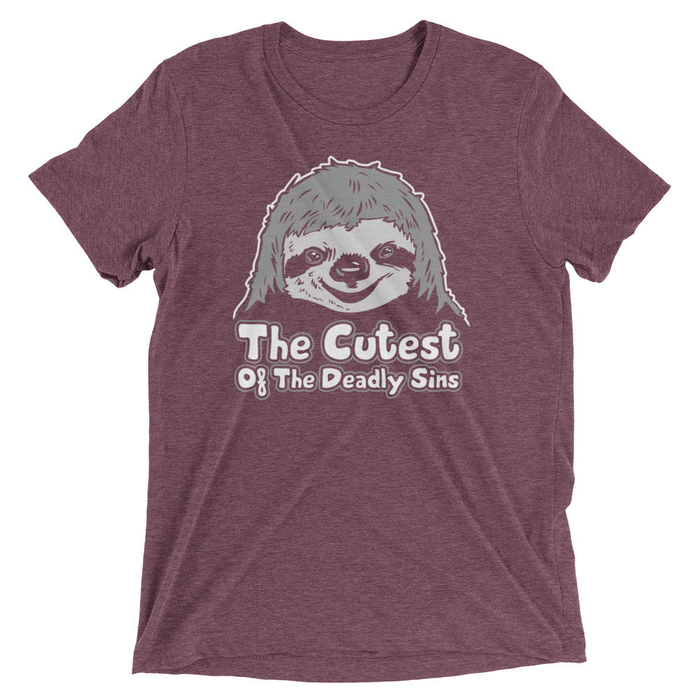 Sloth, The Cutest Of The Deadly Sins Men's Tri-Blend Tee