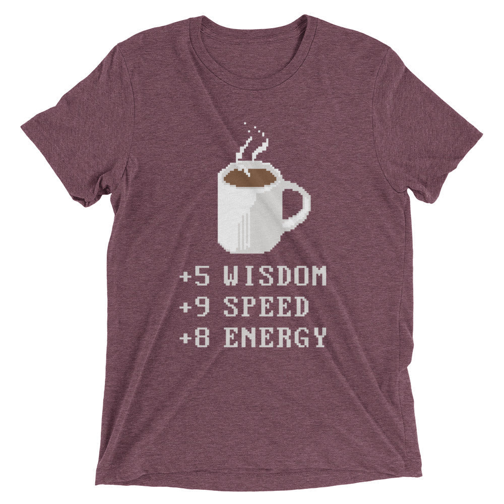 Coffee Plus To Stats Men's Tri-Blend Tee