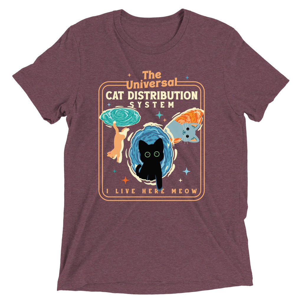 The Universal Cat Distribution System Men's Tri-Blend Tee
