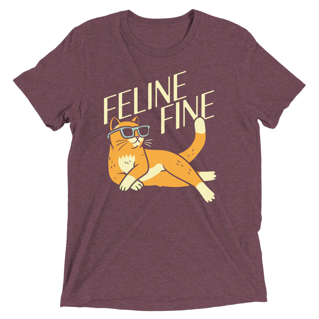 Feline Fine Men's Tri-Blend Tee