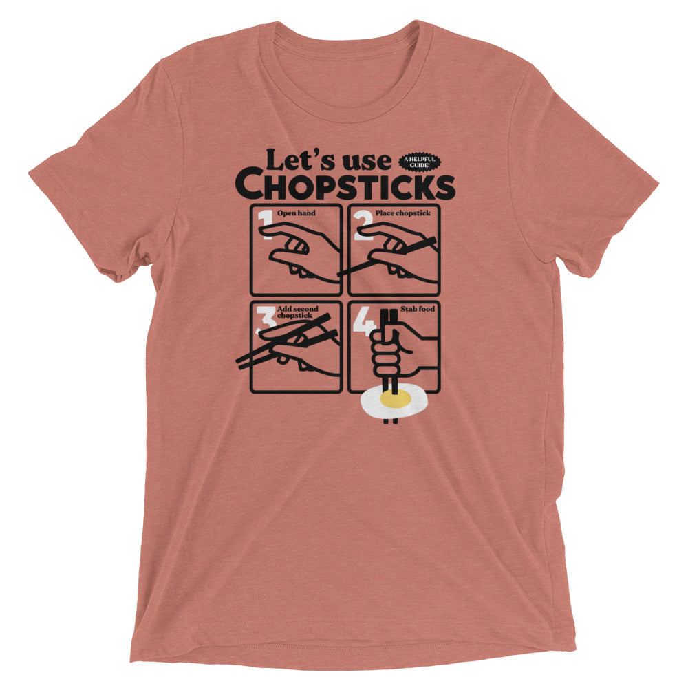 Let's Use Chopsticks Men's Tri-Blend Tee
