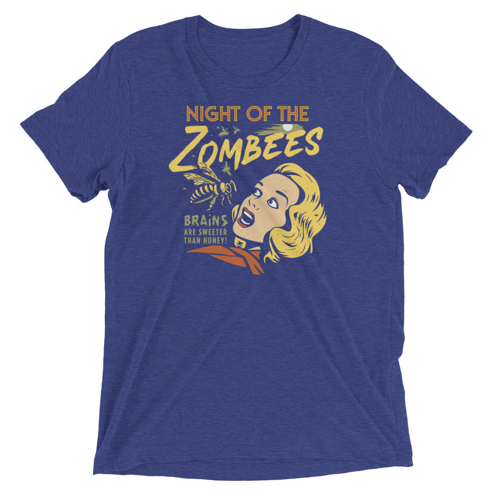 Night Of The Zombees Men's Tri-Blend Tee