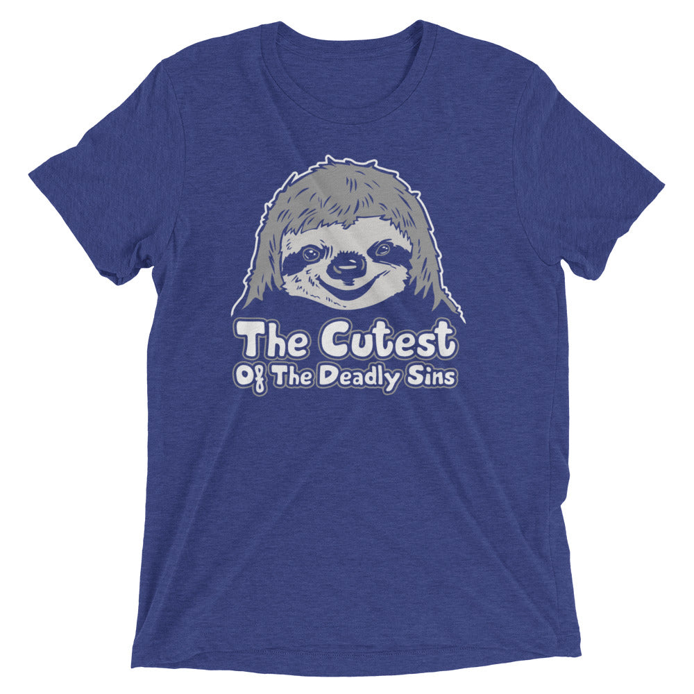 Sloth, The Cutest Of The Deadly Sins Men's Tri-Blend Tee