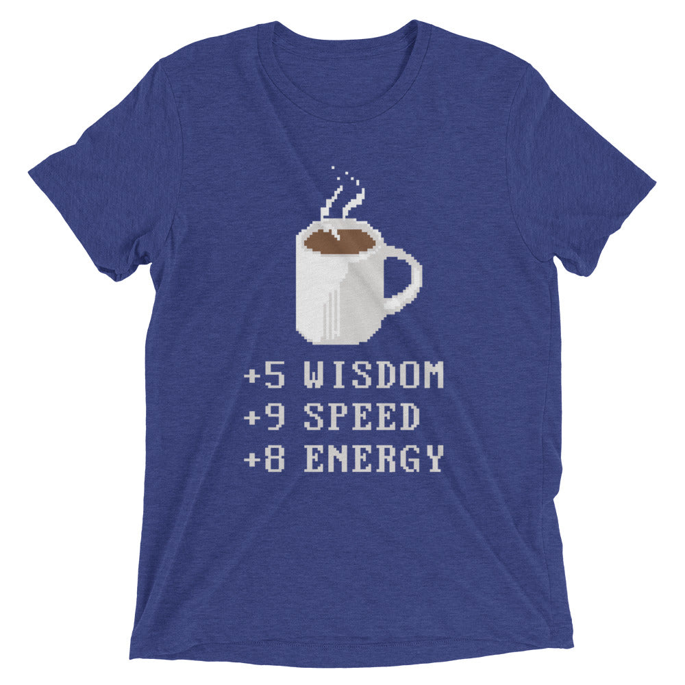 Coffee Plus To Stats Men's Tri-Blend Tee