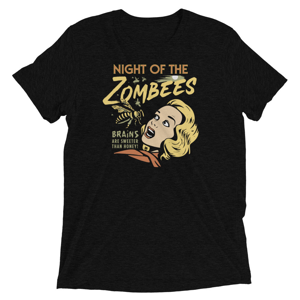 Night Of The Zombees Men's Tri-Blend Tee