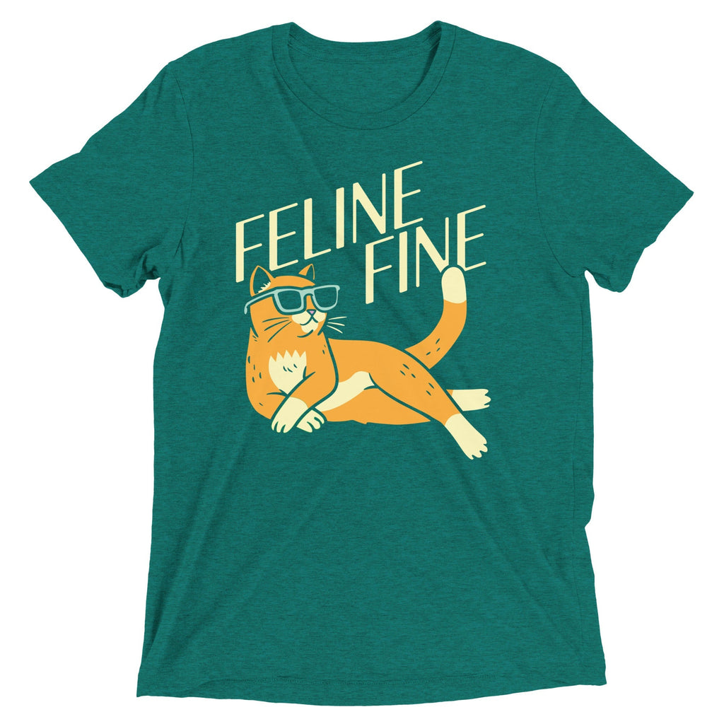 Feline Fine Men's Tri-Blend Tee
