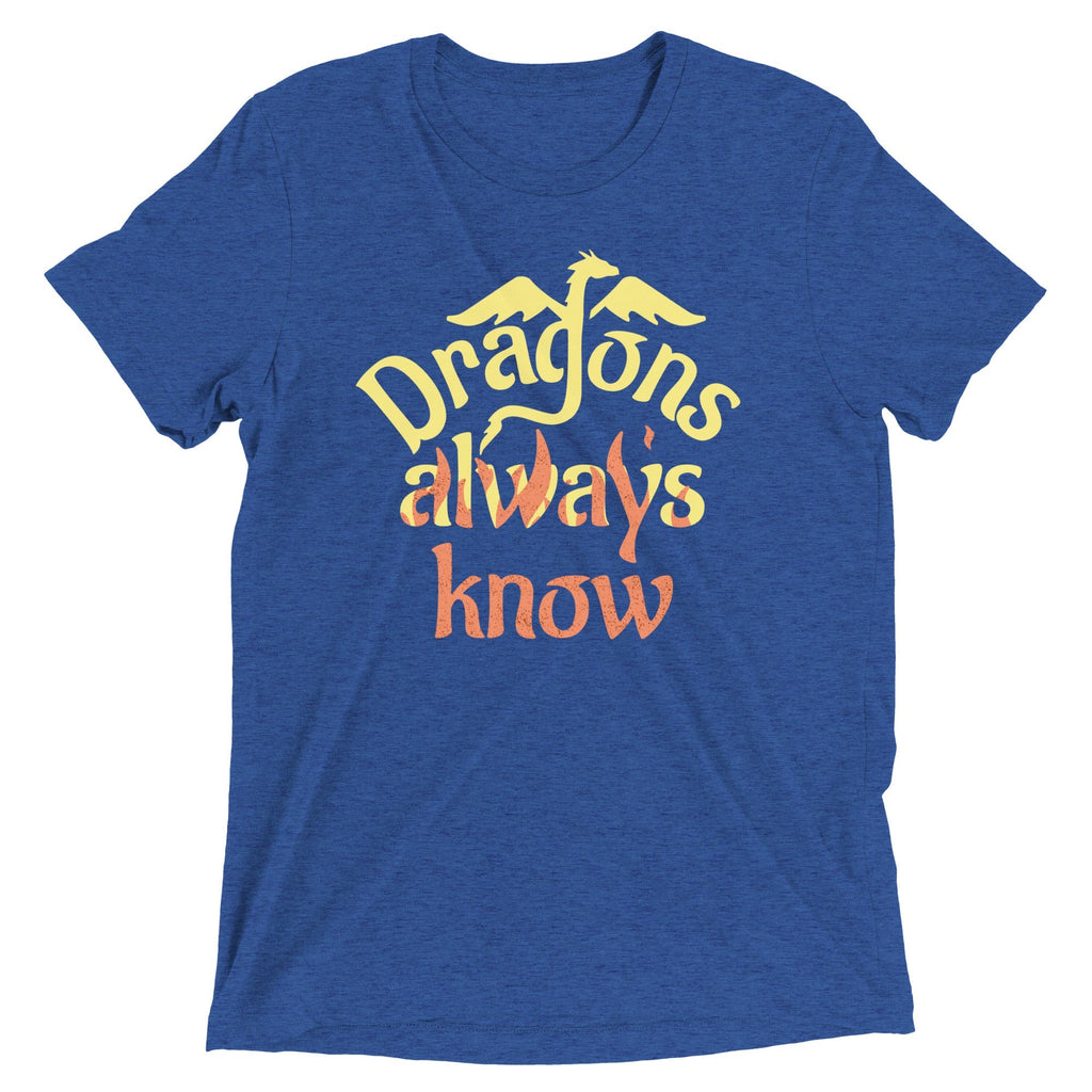 Dragons Always Know Men's Tri-Blend Tee