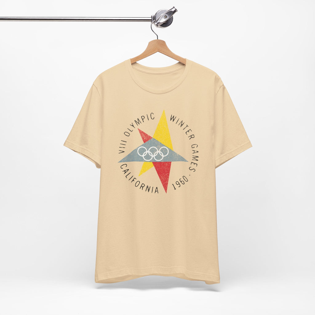 Vintage 1960 California Winter Games Retro Graphic .