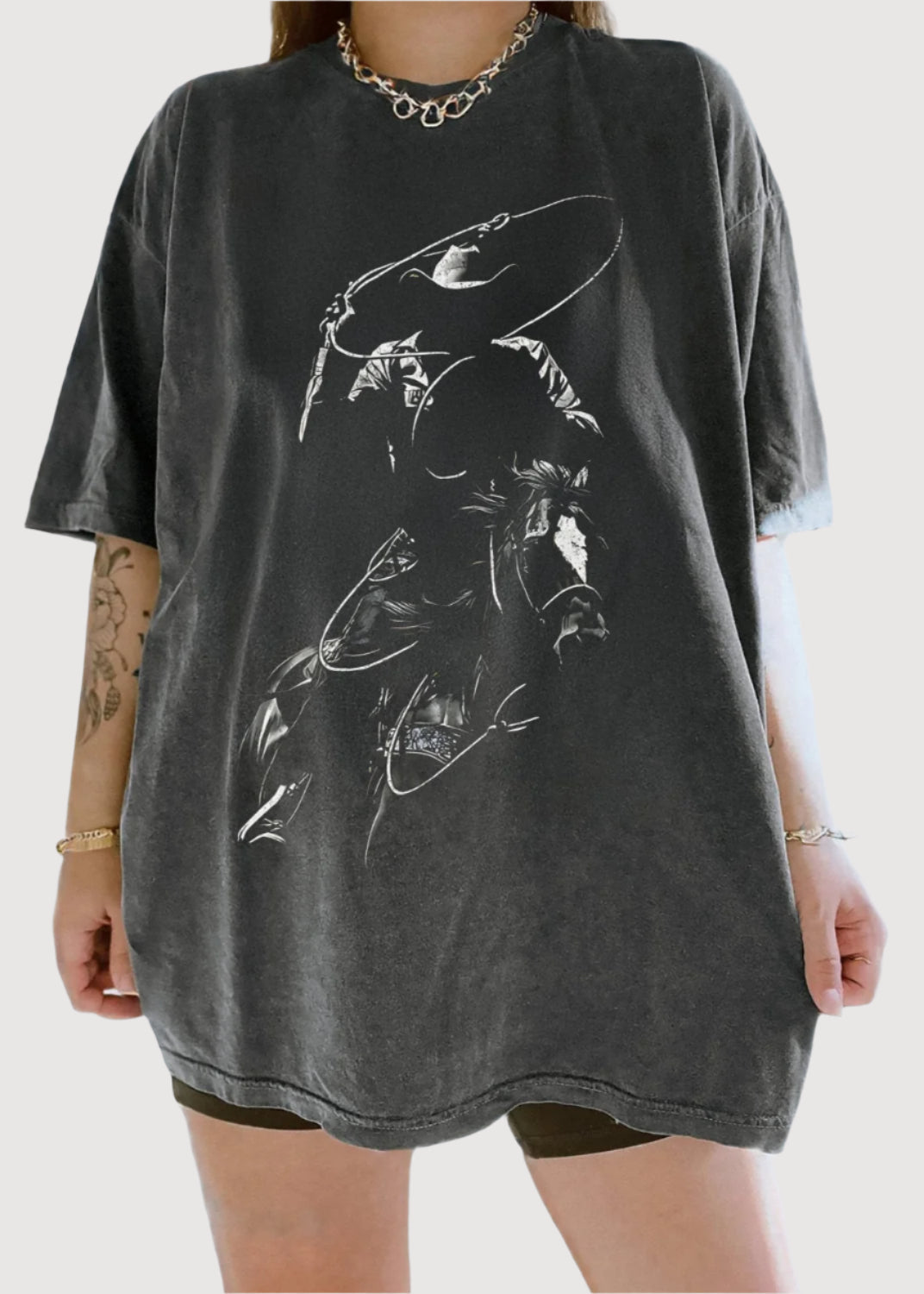 Vintage Cowboy Silhouette Retro