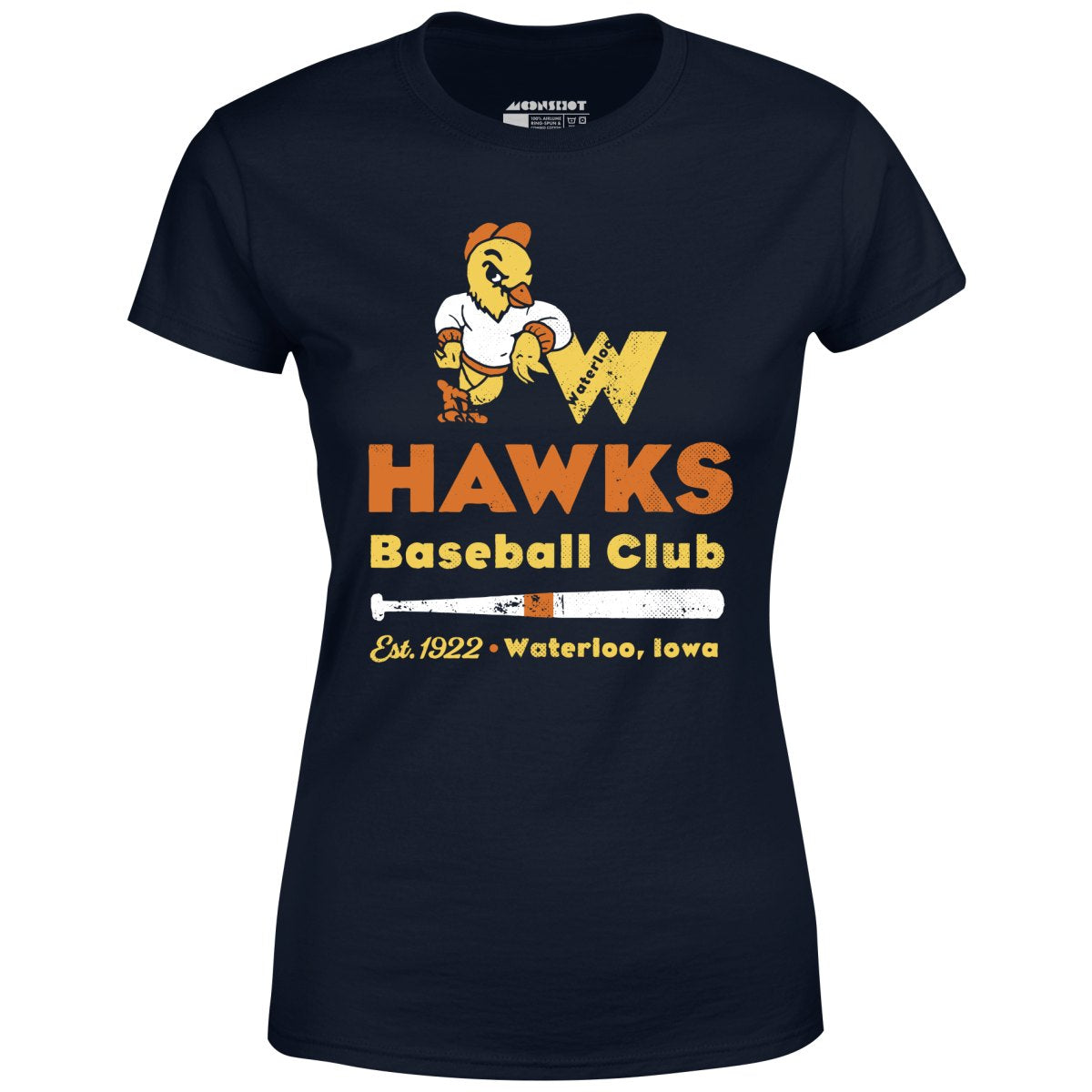 Waterloo Hawks - Iowa - Vintage Defunct Baseball Teams - Women's