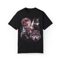 Retro Wolves and The Moon Vintage Graphic Tee.