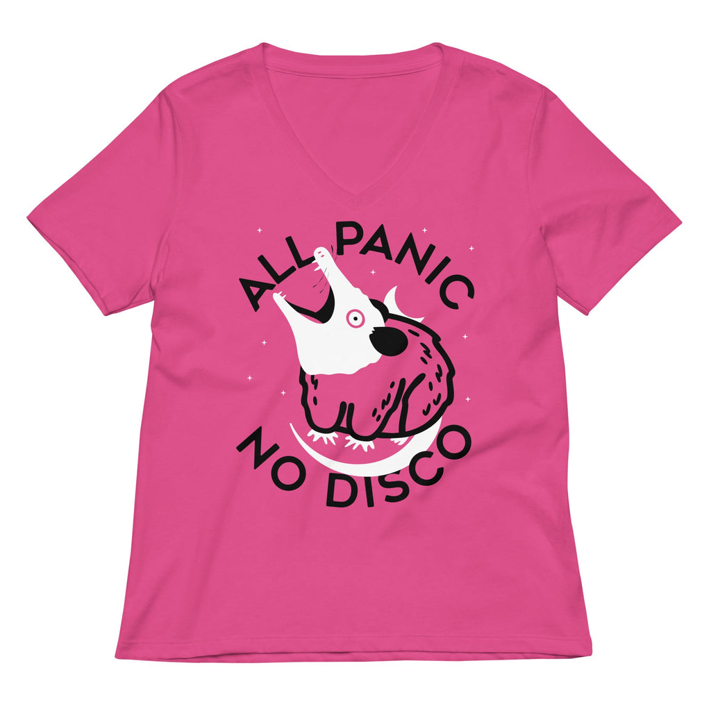 All Panic No Disco Women's V-Neck Tee