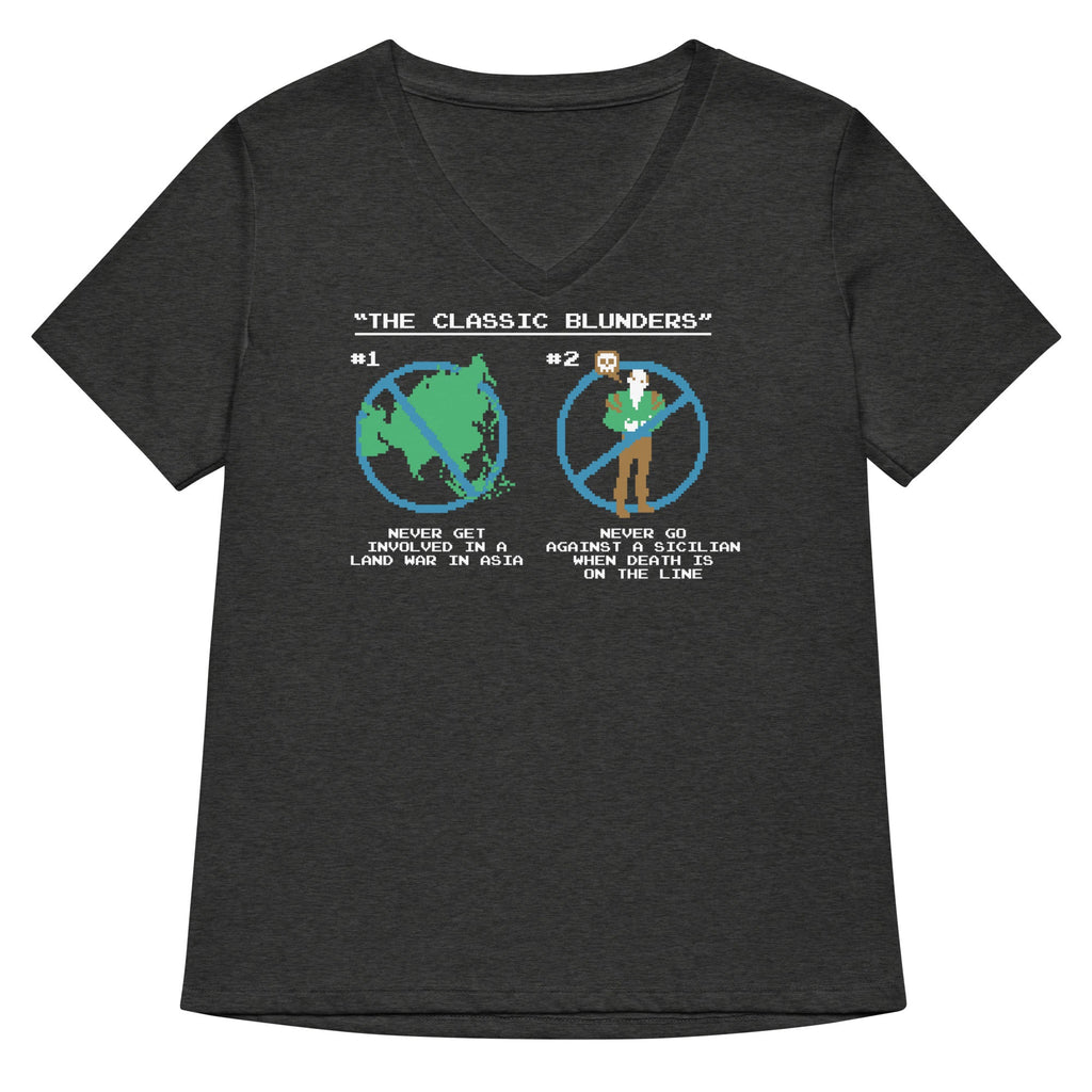 The Classic Blunders Women's V-Neck Tee