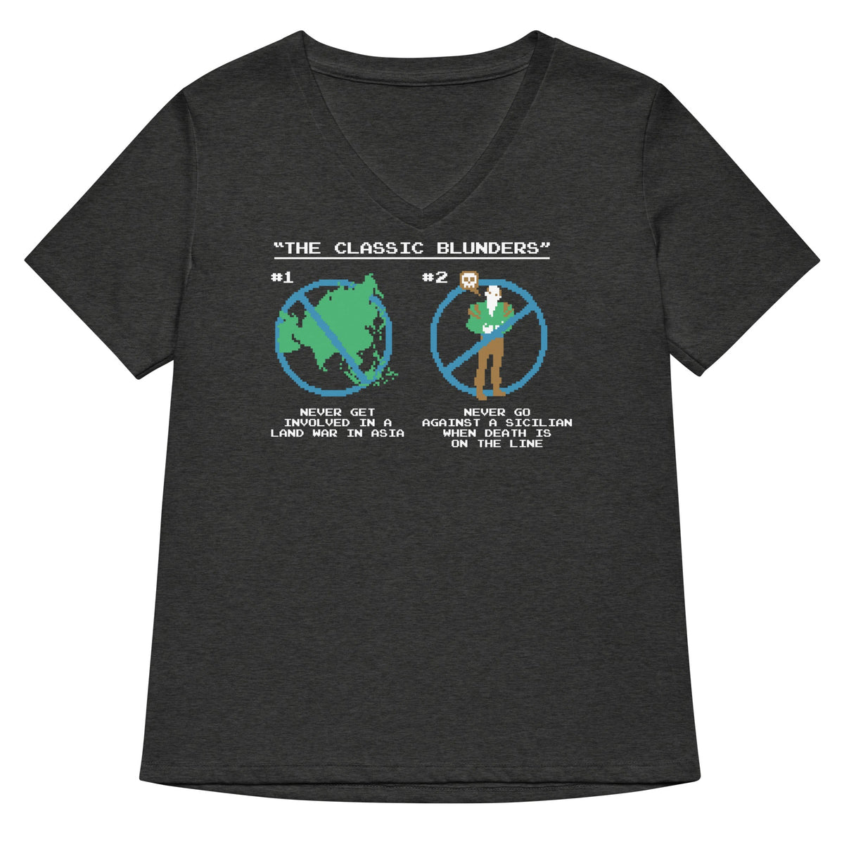 The Classic Blunders Women's V-Neck Tee