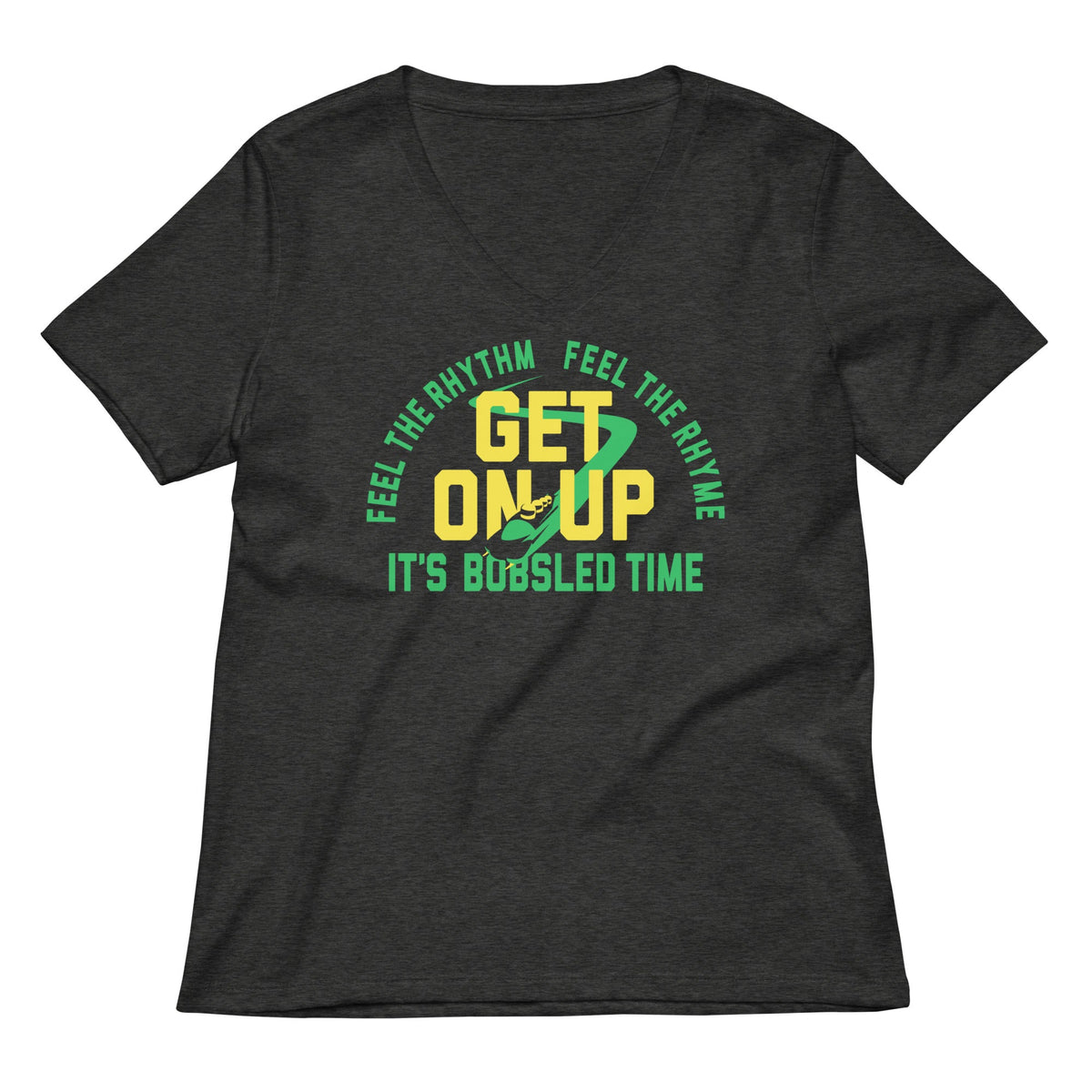 It's Bobsled Time Women's V-Neck Tee