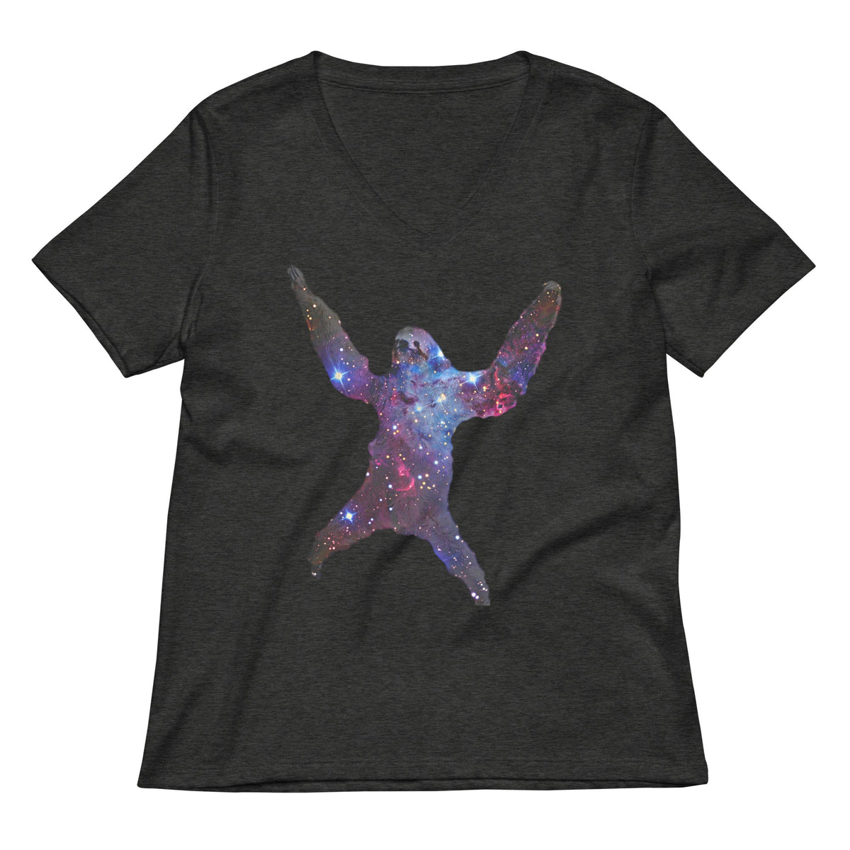 Sloth Nebula Women's V-Neck Tee