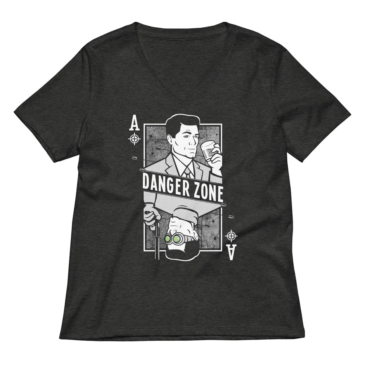 Danger Zone Women's V-Neck Tee