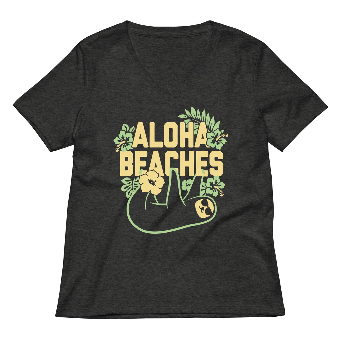 Aloha Beaches Women's V-Neck Tee