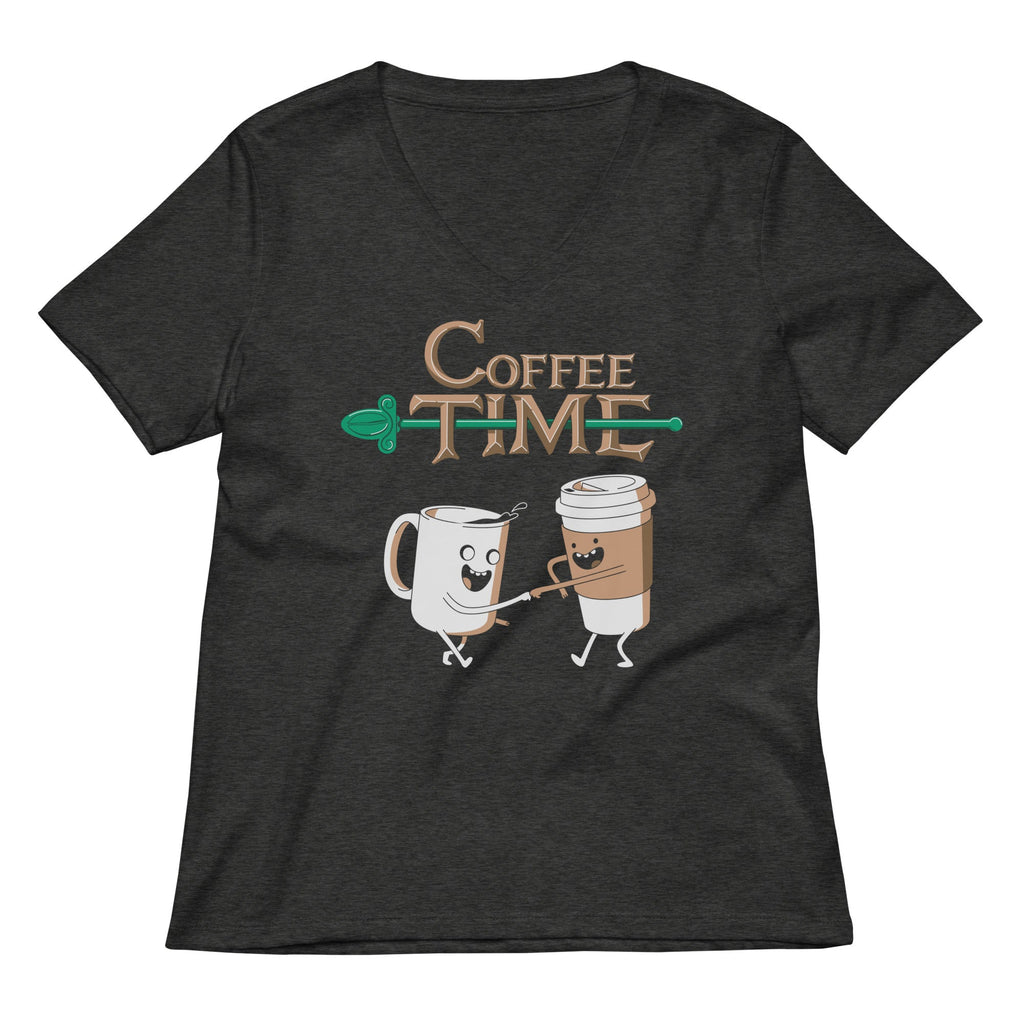 Coffee Time Women's V-Neck Tee