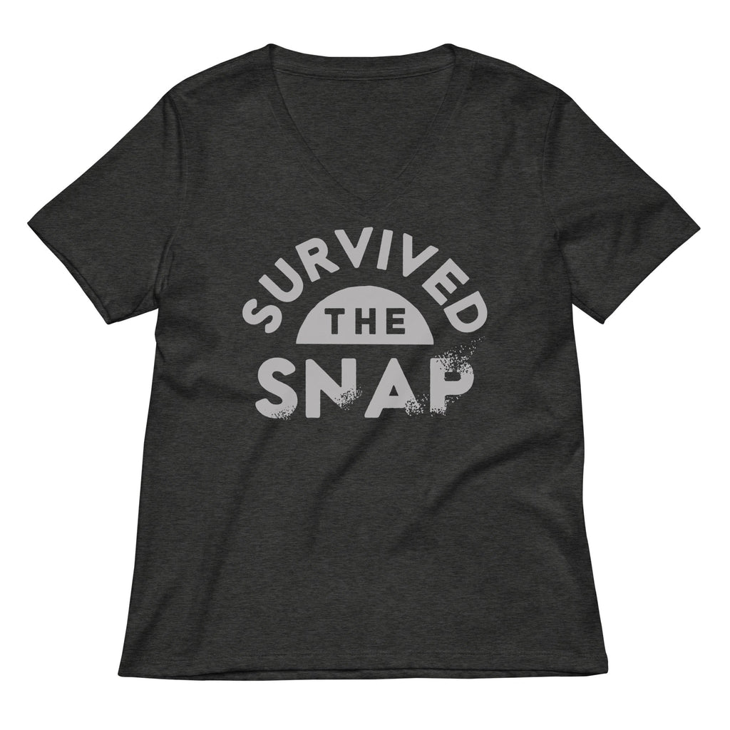 Survived The Snap Women's V-Neck Tee