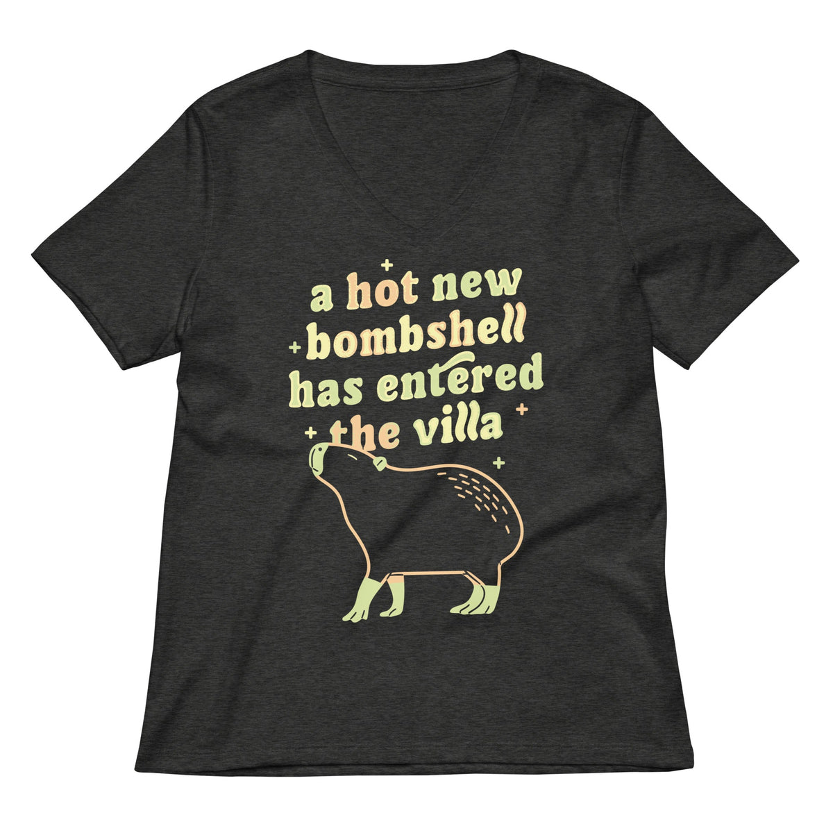 A Hot New Bombshell Has Entered The Villa Women's V-Neck Tee