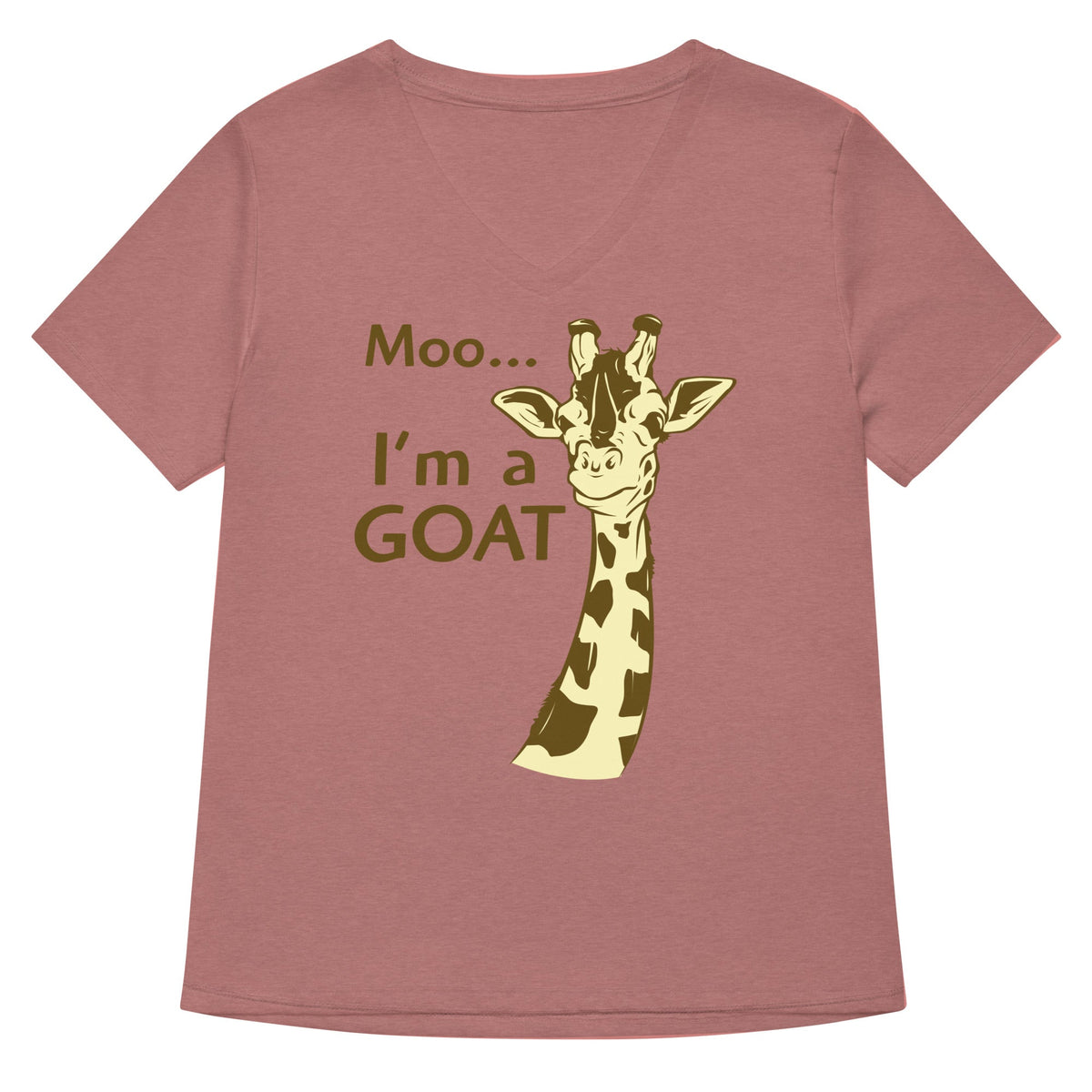 Moo, I'm A Goat Women's V-Neck Tee