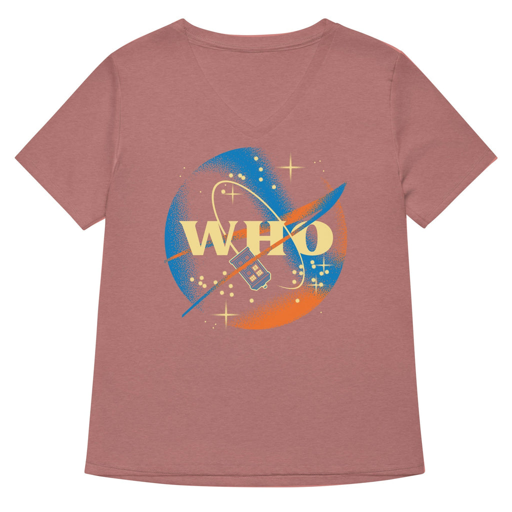 Who Space Administration Women's V-Neck Tee
