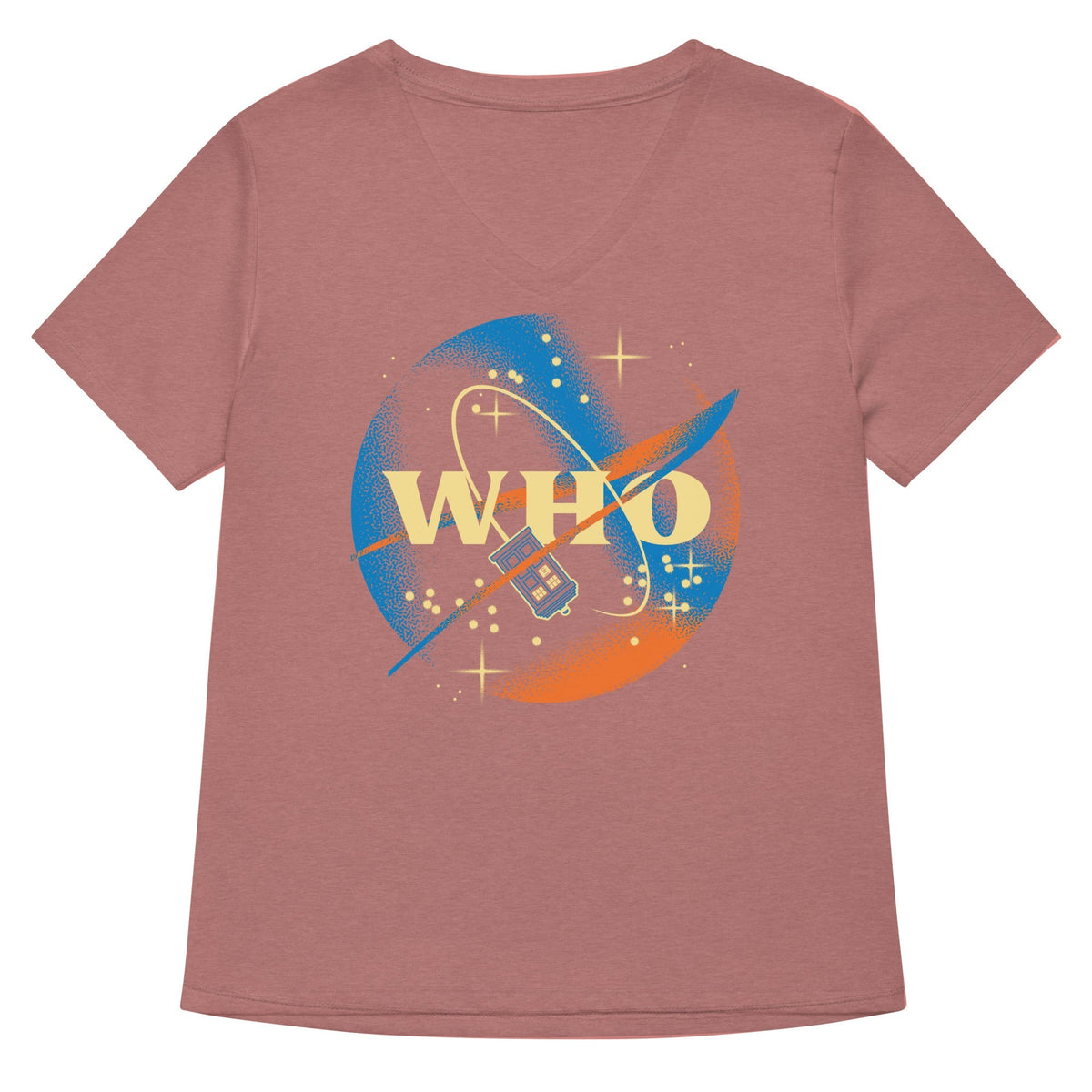 Who Space Administration Women's V-Neck Tee