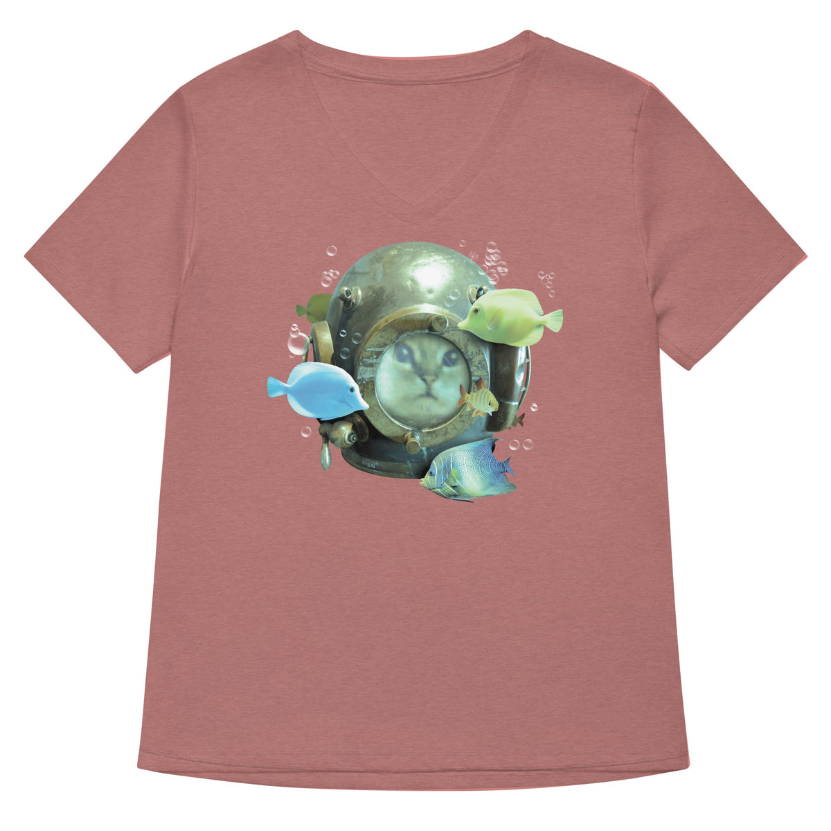 20,000 Purrrs Under The Sea Women's V-Neck Tee