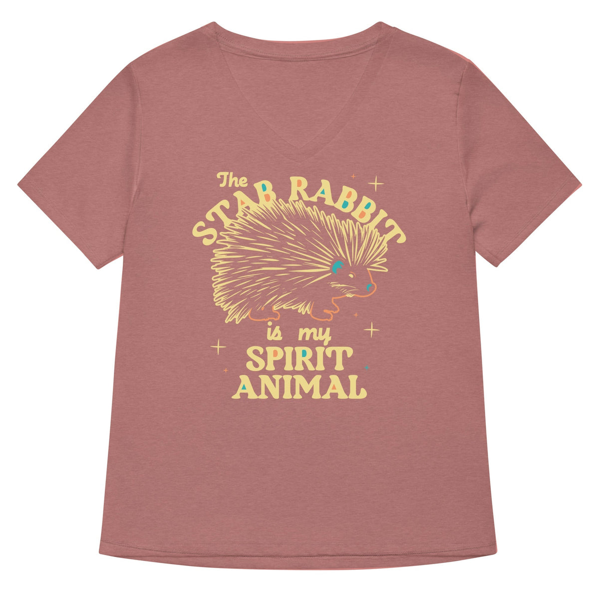 The Stab Rabbit Is My Spirit Animal Women's V-Neck Tee
