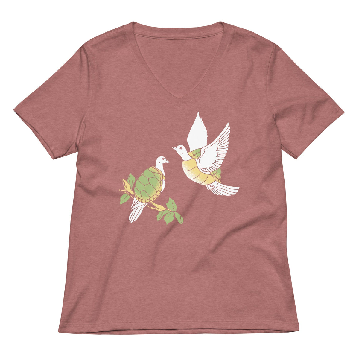 Two Turtle Doves Women's V-Neck Tee