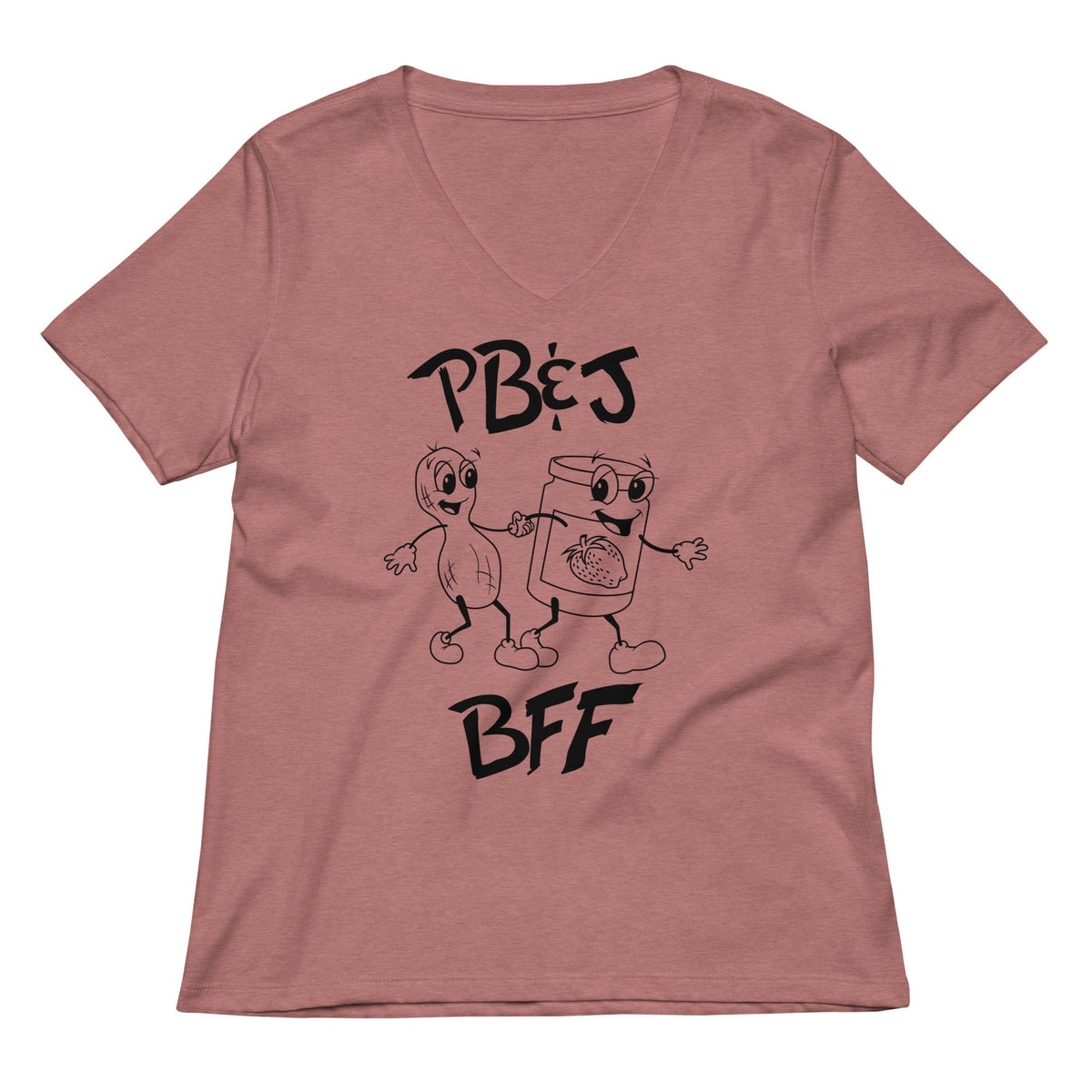 Peanut Butter And Jelly - BFF Women's V-Neck Tee