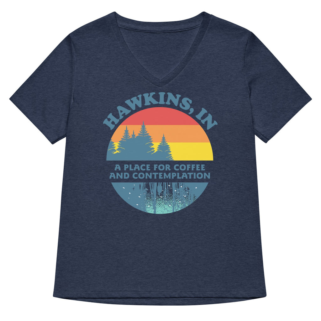 Hawkins Retro Women's V-Neck Tee