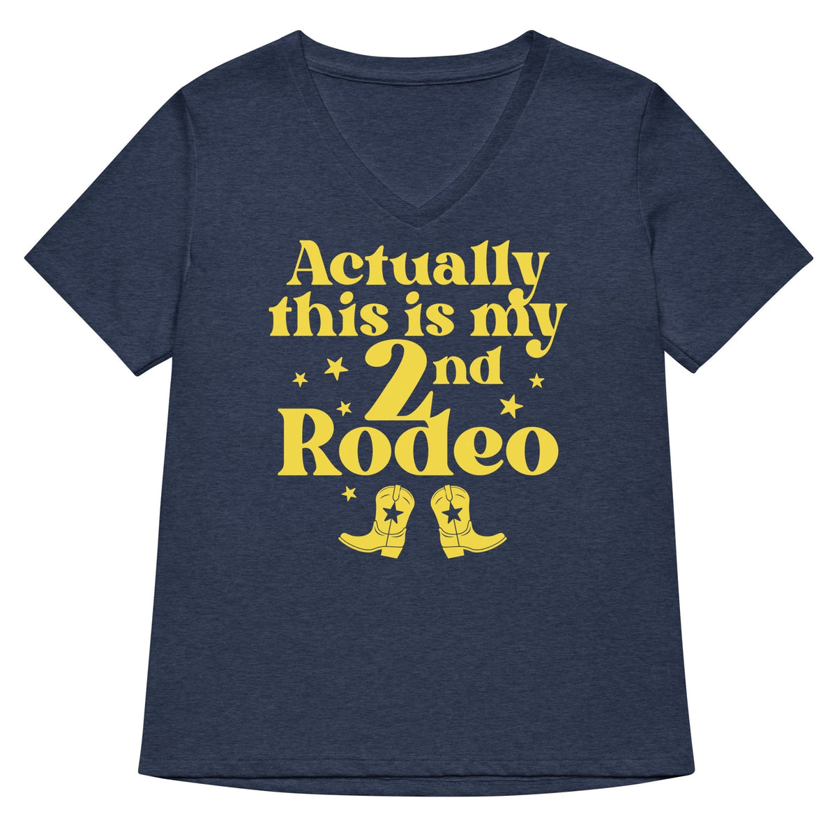 Actually This Is My 2nd Rodeo Women's V-Neck Tee
