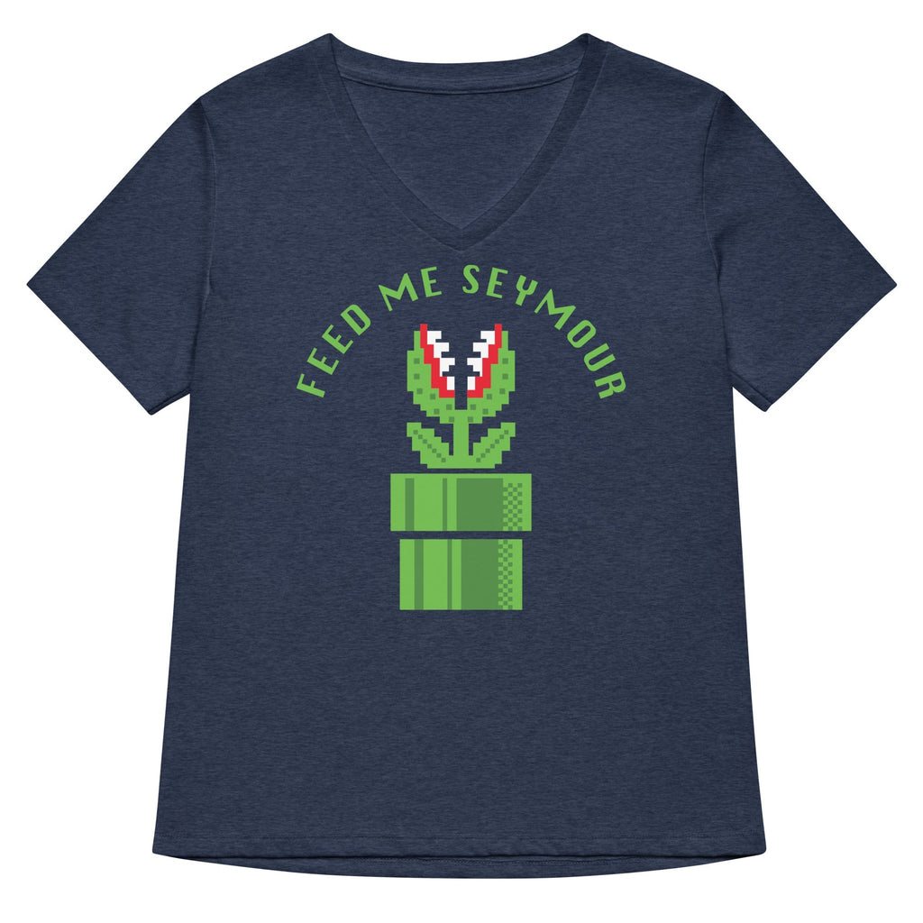 Feed Me Seymour Women's V-Neck Tee