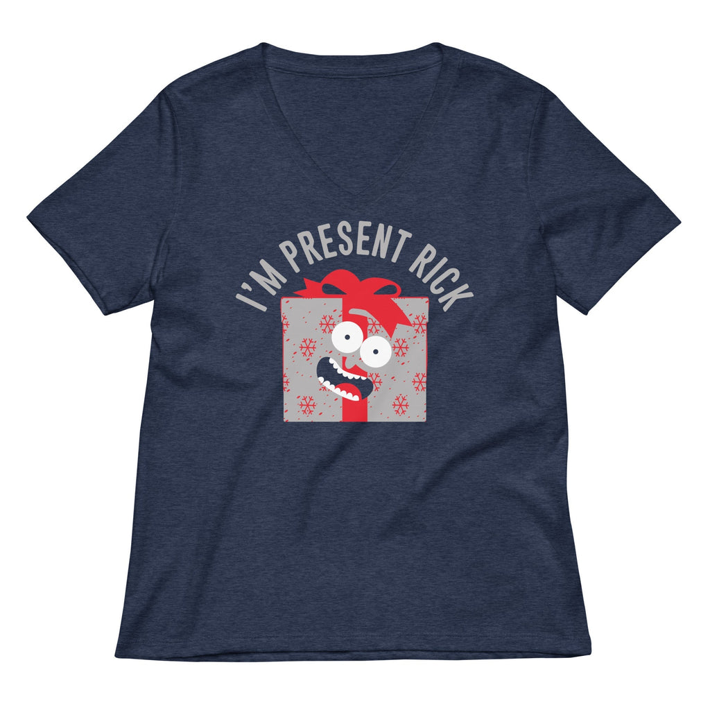 I'm Present Rick Women's V-Neck Tee