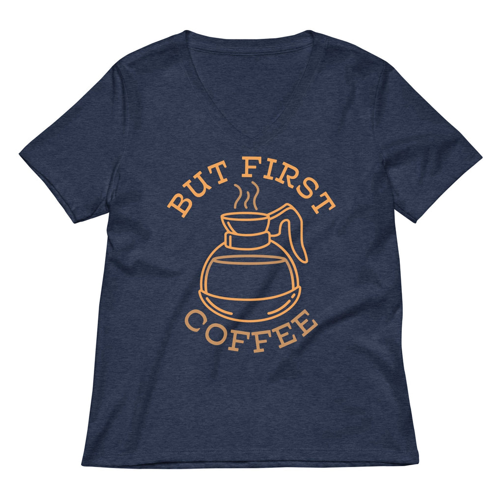 But First Coffee Women's V-Neck Tee