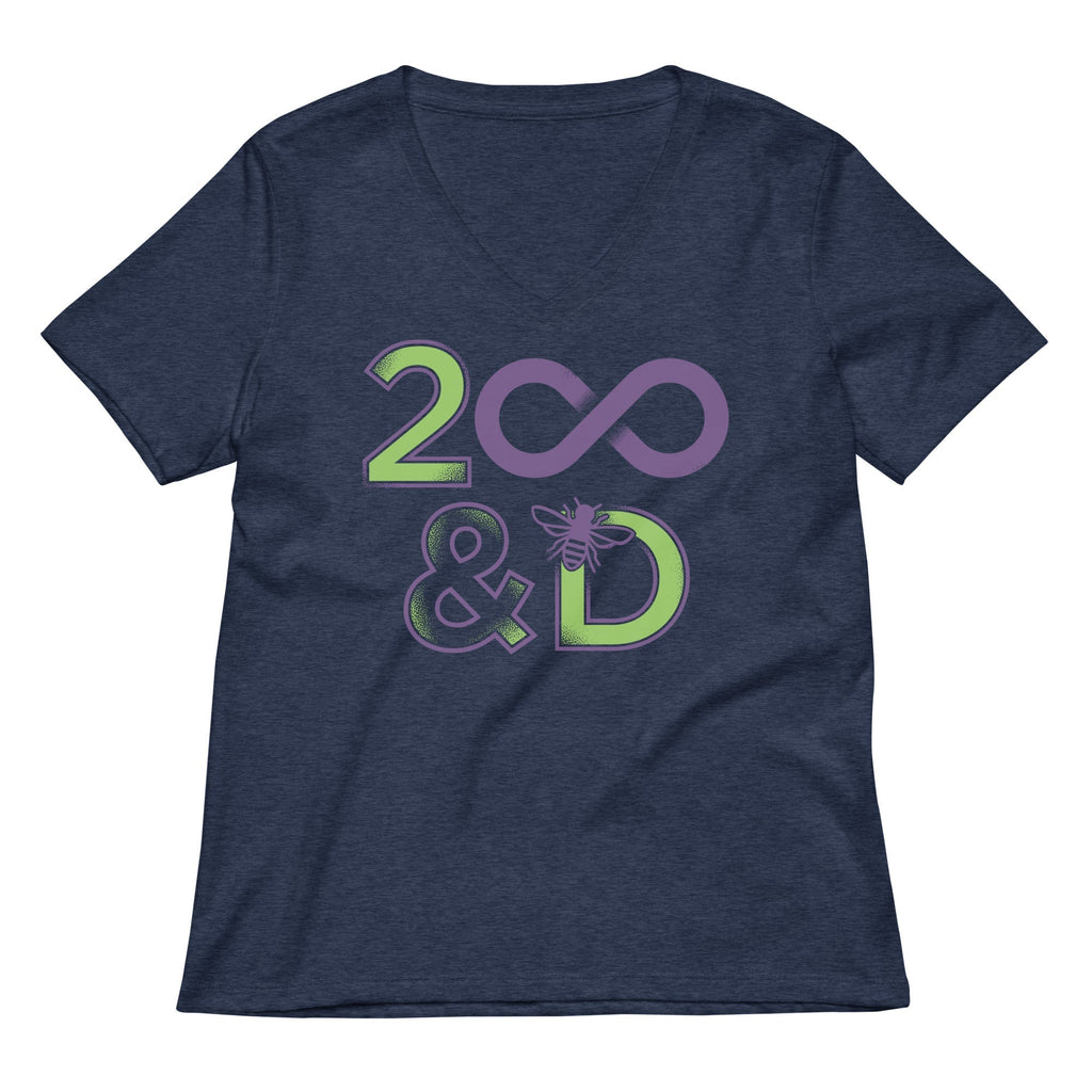 2 Infinity And B On D Women's V-Neck Tee