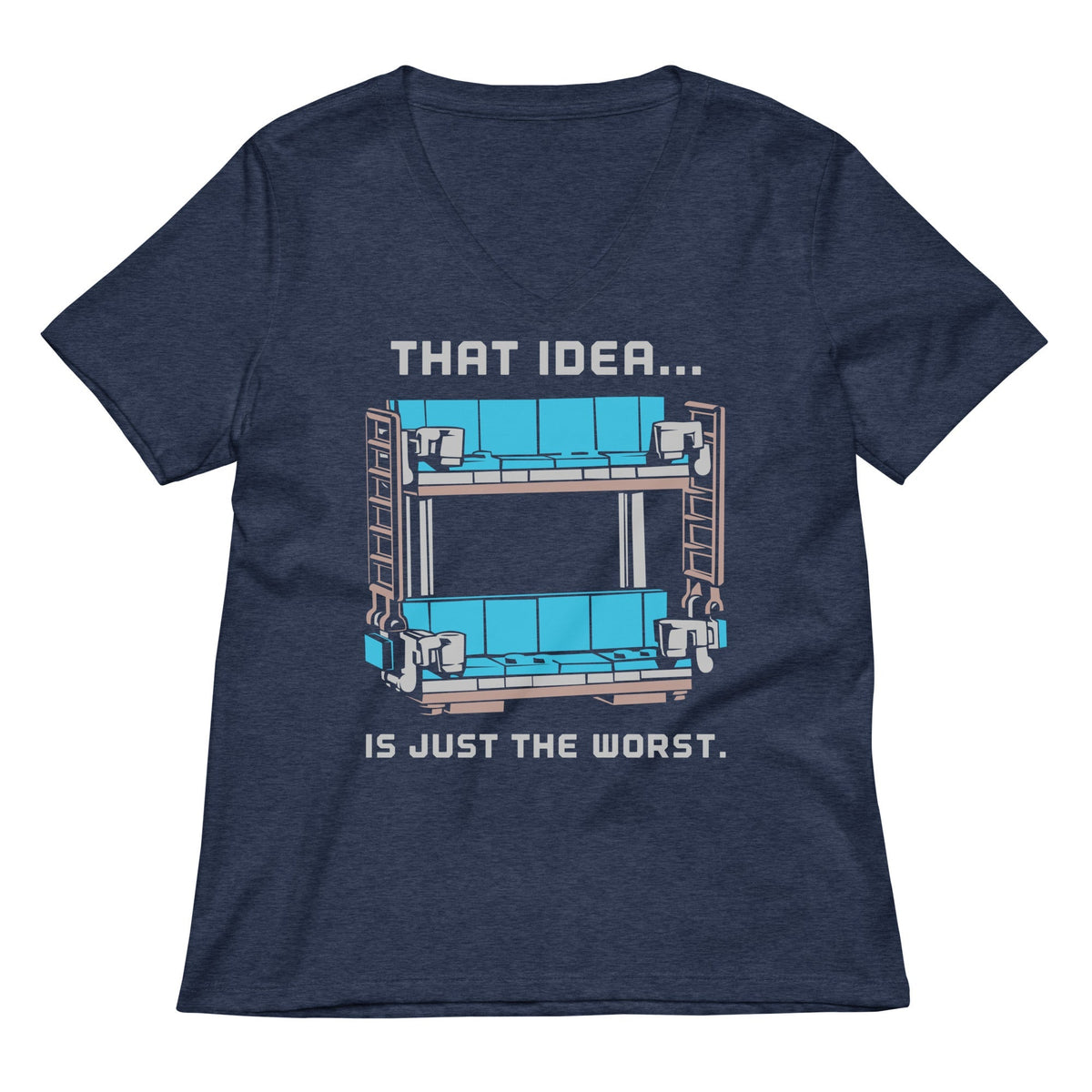Double Decker Couch Women's V-Neck Tee