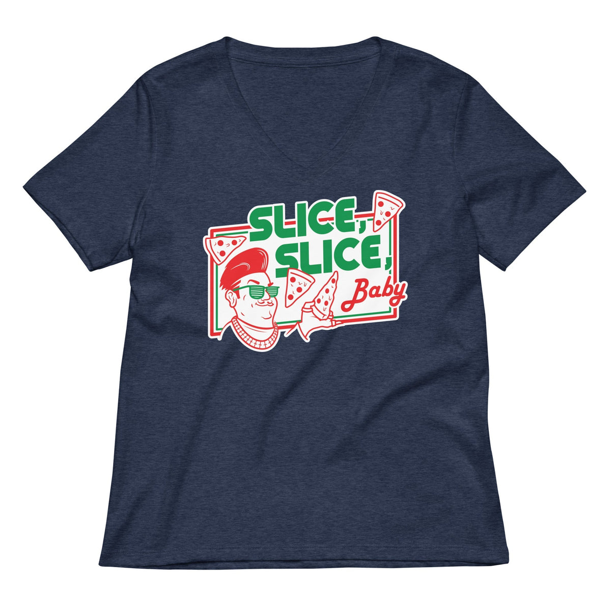 Slice, Slice, Baby Women's V-Neck Tee
