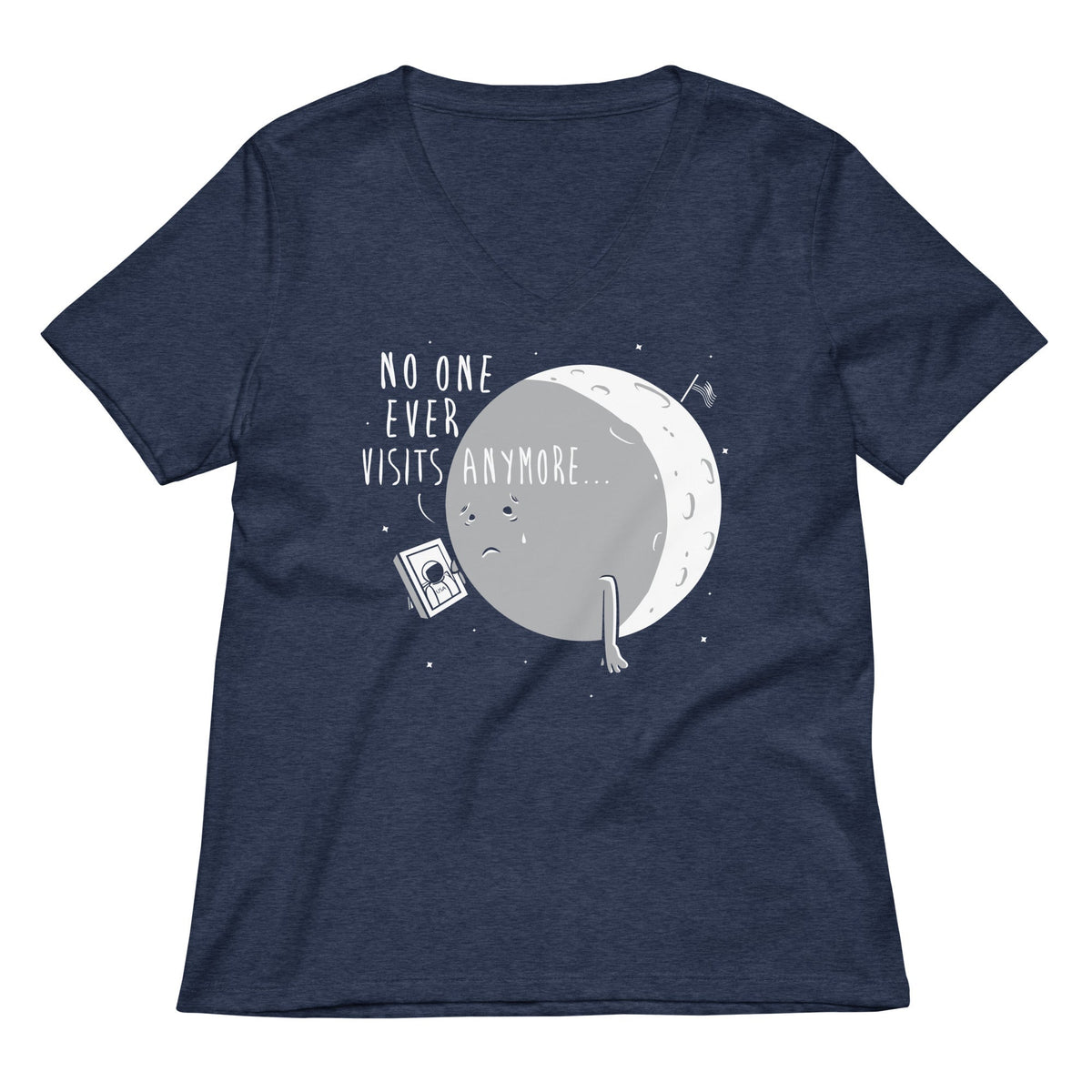 No One Ever Visits Anymore Women's V-Neck Tee