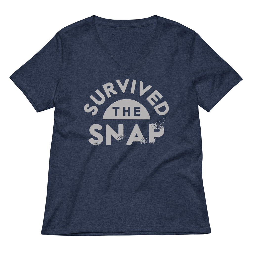 Survived The Snap Women's V-Neck Tee