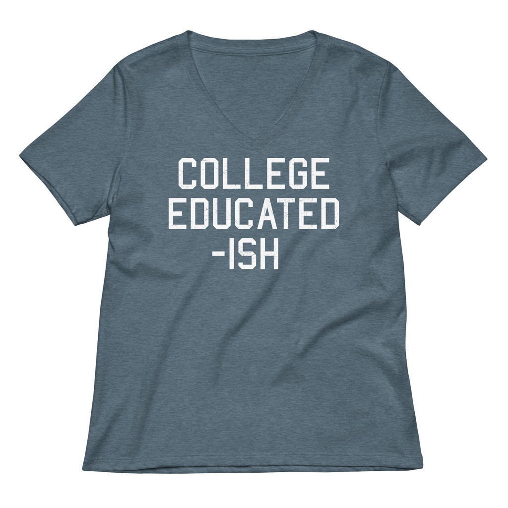 College Educated-ish Women's V-Neck Tee