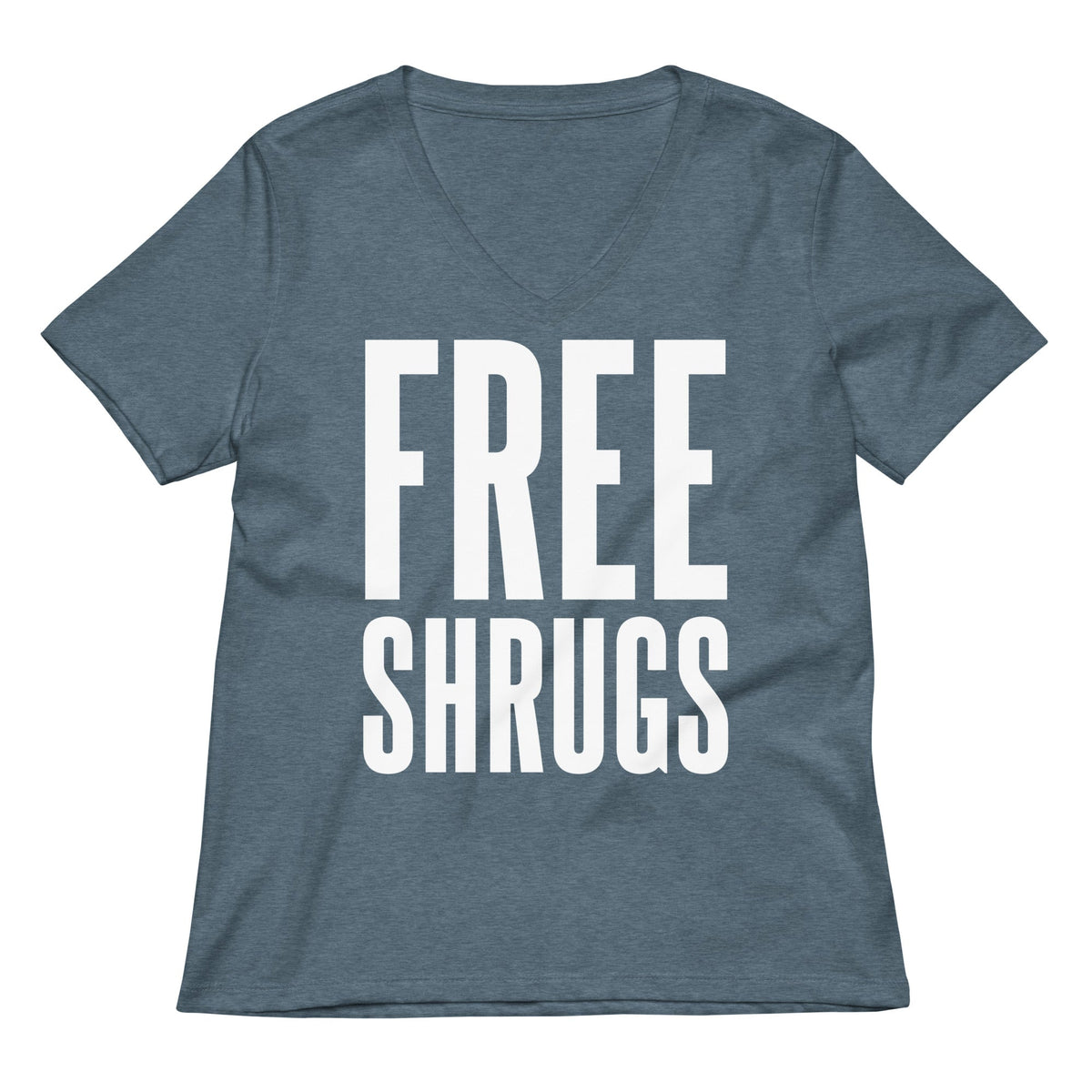 Free Shrugs Women's V-Neck Tee