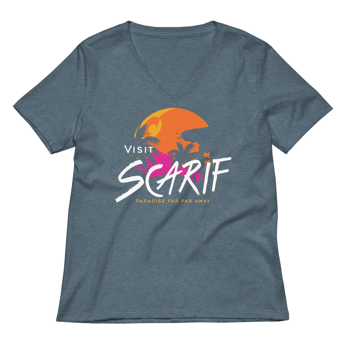 Visit Scarif Women's V-Neck Tee